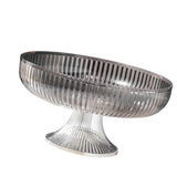 Fruit Plate Multifunctional Plastic Stylish Space Saving Decorative Snack Bowl for Candy Nuts Silver Gray In Australia - Darrahopens