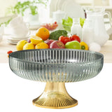 Fruit Plate Multifunctional Plastic Stylish Space Saving Decorative Snack Bowl for Candy Nuts Fruit Green