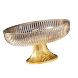 Fruit Plate Multifunctional Plastic Stylish Space Saving Decorative Snack Bowl for Candy Nuts Amber In Australia - Darrahopens