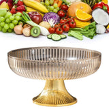 Fruit Plate Multifunctional Plastic Stylish Space Saving Decorative Snack Bowl for Candy Nuts Amber In Australia - Darrahopens