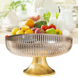 Fruit Plate Multifunctional Plastic Stylish Space Saving Decorative Snack Bowl for Candy Nuts Amber In Australia - Darrahopens