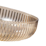 Fruit Plate Multifunctional Plastic Stylish Space Saving Decorative Snack Bowl for Candy Nuts Amber