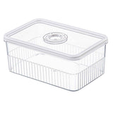 Refrigerator Storage Box with Lids Plastic Transparent Sealed Fridge Food Storage Containers for Fruits Vegetables M In Australia - Darrahopens