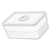Refrigerator Storage Box with Lids Plastic Transparent Sealed Fridge Food Storage Containers for Fruits Vegetables M In Australia - Darrahopens