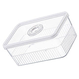 Refrigerator Storage Box with Lids Plastic Transparent Sealed Fridge Food Storage Containers for Fruits Vegetables M In Australia - Darrahopens