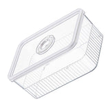Refrigerator Storage Box with Lids Plastic Transparent Sealed Fridge Food Storage Containers for Fruits Vegetables M In Australia - Darrahopens