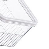 Refrigerator Storage Box with Lids Plastic Transparent Sealed Fridge Food Storage Containers for Fruits Vegetables M