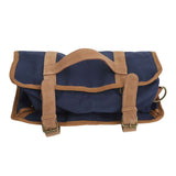 Bartender Tool Bag Bar Kit Bag Waterproof Canvas Multiple Compartments Portable Bartender Roll Up Bag with Shoulder Strap Blue In Australia - Darrahopens