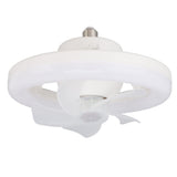 Ceiling Fan Light 360 Degree Rotate Dimmable E27 Adjustable LED Lamp 5 Blade 48W with Remote Control for Garage 85‑265V