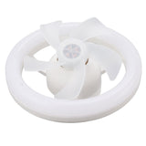 Ceiling Fan Light 360 Degree Rotate Dimmable E27 Adjustable LED Lamp 5 Blade 48W with Remote Control for Garage 85‑265V