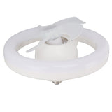 Ceiling Fan Light 360 Degree Rotate Dimmable E27 Adjustable LED Lamp 5 Blade 48W with Remote Control for Garage 85‑265V