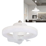 Ceiling Fan Light 360 Degree Rotate Dimmable E27 Adjustable LED Lamp 5 Blade 48W with Remote Control for Garage 85‑265V In Australia - Darrahopens