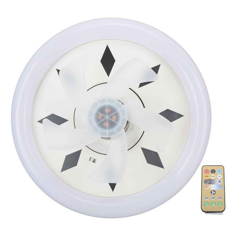 11.8in 60W Ceiling Fan with Light E27 LED Dimmable Ceiling Fans with Remote Control 3 Speeds 5 Blades 360 Degree Rotatable 85‑265V In Australia - Darrahopens