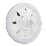 11.8in 60W Ceiling Fan with Light E27 LED Dimmable Ceiling Fans with Remote Control 3 Speeds 5 Blades 360 Degree Rotatable 85‑265V