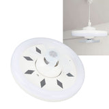 11.8in 60W Ceiling Fan with Light E27 LED Dimmable Ceiling Fans with Remote Control 3 Speeds 5 Blades 360 Degree Rotatable 85‑265V