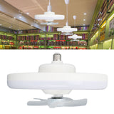 11.8in 60W Ceiling Fan with Light E27 LED Dimmable Ceiling Fans with Remote Control 3 Speeds 5 Blades 360 Degree Rotatable 85‑265V