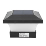 Solar Capital Lamp White Light 2000mAh IP65 LED Solar Post Cap Lights for Courtyard Fences Bridge 3W 6000K