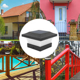 Solar Capital Lamp White Light 2000mAh IP65 LED Solar Post Cap Lights for Courtyard Fences Bridge 3W 6000K