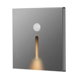 LED Motion Sensor Night Light ABS Small LED Induction Lamp for Bedside Corridor Hallway Grey In Australia - Darrahopens