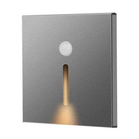 LED Motion Sensor Night Light ABS Small LED Induction Lamp for Bedside Corridor Hallway Grey In Australia - Darrahopens