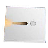 LED Motion Sensor Night Light ABS Small LED Induction Lamp for Bedside Corridor Hallway White