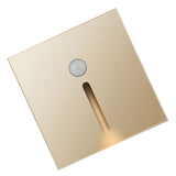 LED Motion Sensor Night Light ABS Small LED Induction Lamp for Bedside Corridor Hallway Gold