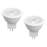2Pcs MR11 Light Bulb High Brightness 3W 110V Faster Heat Dissipation GU4 Spotlight Bulbs for Landscape Lighting Bedroom Kitchen Warm Light