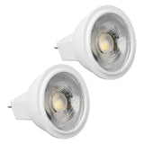 2Pcs MR11 Light Bulb High Brightness 3W 110V Faster Heat Dissipation GU4 Spotlight Bulbs for Landscape Lighting Bedroom Kitchen Warm Light