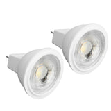 2Pcs MR11 Light Bulb High Brightness 3W 110V Faster Heat Dissipation GU4 Spotlight Bulbs for Landscape Lighting Bedroom Kitchen Warm Light
