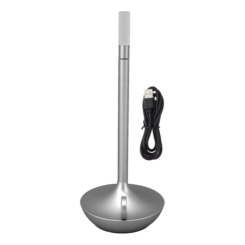 Cordless Table Lamp Innovative Candle Shape 3 Levels Brightness Dimmable Rechargeable LED Desk Lamp Silver In Australia - Darrahopens
