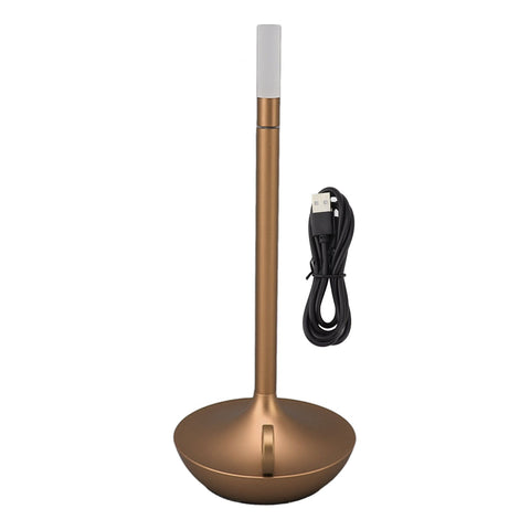 Cordless Table Lamp Innovative Candle Shape 3 Levels Brightness Dimmable Rechargeable LED Desk Lamp Gold In Australia - Darrahopens