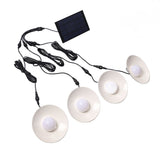 Solar Pendant Lights 4 Heads IP65 Waterproof Warm White Shed Lights with Remote Control for Outdoor Patio Garden
