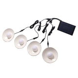 Solar Pendant Lights 4 Heads IP65 Waterproof Warm White Shed Lights with Remote Control for Outdoor Patio Garden