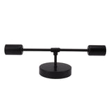 E27 E26 Double Wall Light Base Iron 85‑265V Black Modern Light Holder Base for Living Room Bathroom Dressing Room