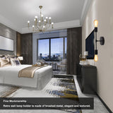 E27 E26 Double Wall Light Base Iron 85‑265V Black Modern Light Holder Base for Living Room Bathroom Dressing Room