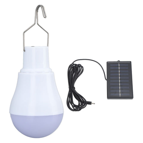 Solar Light Bulb Solar Panel LED Bulb ABS White Light 500mAh Battery Hook Design Solar Light for Emergency Camping Tent In Australia - Darrahopens