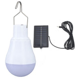 Solar Light Bulb Solar Panel LED Bulb ABS White Light 500mAh Battery Hook Design Solar Light for Emergency Camping Tent
