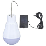 Solar Light Bulb Solar Panel LED Bulb ABS White Light 500mAh Battery Hook Design Solar Light for Emergency Camping Tent