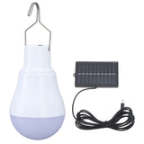 Solar Light Bulb Solar Panel LED Bulb ABS White Light 500mAh Battery Hook Design Solar Light for Emergency Camping Tent