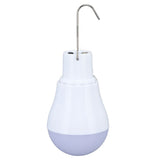 Solar Light Bulb Solar Panel LED Bulb ABS White Light 500mAh Battery Hook Design Solar Light for Emergency Camping Tent