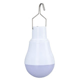 Solar Light Bulb Solar Panel LED Bulb ABS White Light 500mAh Battery Hook Design Solar Light for Emergency Camping Tent