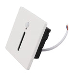 LED Step Light 3W Recessed Motion Seneor Dusk to Dawn Sensor 4000K Stair Light 110‑240V for Indoor Closet Hallway