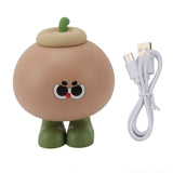 Fruit Silicone Nightlight USB Type C 500mAh 3 Level Brightness Tap Button Switch Cute Silicone Nightlight for Bedroom Coconut In Australia - Darrahopens