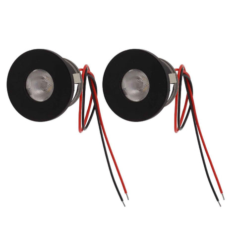 2PCS Recessed Mini LED Spotlight 15 Degrees 1 Watt 80LM Small LED Spotlight for Jewelry Showcase 12VDC In Australia - Darrahopens