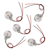 5PCS LED In Ground Well Light DC 12V 1W Mini Embedded Spotlight LED Deck Lamp for Jewel Cabinet Ceiling Stair Landscape