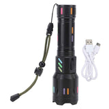 LED Flashlights High Powered Zoomable Handheld Torch Outdoor White Laser Long Range Flashlight with Battery Level Display In Australia - Darrahopens