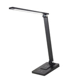 LED Desk Lamp with 3 Levels Brightness Eye Caring Office Reading Lamp Foldable Table Desk Lamp USB Wireless Charging Plug in Version