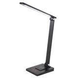 LED Desk Lamp with 3 Levels Brightness Eye Caring Office Reading Lamp Foldable Table Desk Lamp USB Wireless Charging Plug in Version