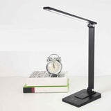 LED Desk Lamp with 3 Levels Brightness Eye Caring Office Reading Lamp Foldable Table Desk Lamp USB Wireless Charging 2500mAh Rechargeable Version