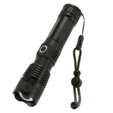 LED Flashlight Zoomable P50 Beads 5000lm 3 Light Modes Battery Display Bright Flashlight for Outdoor Adventure Camping In Australia - Darrahopens